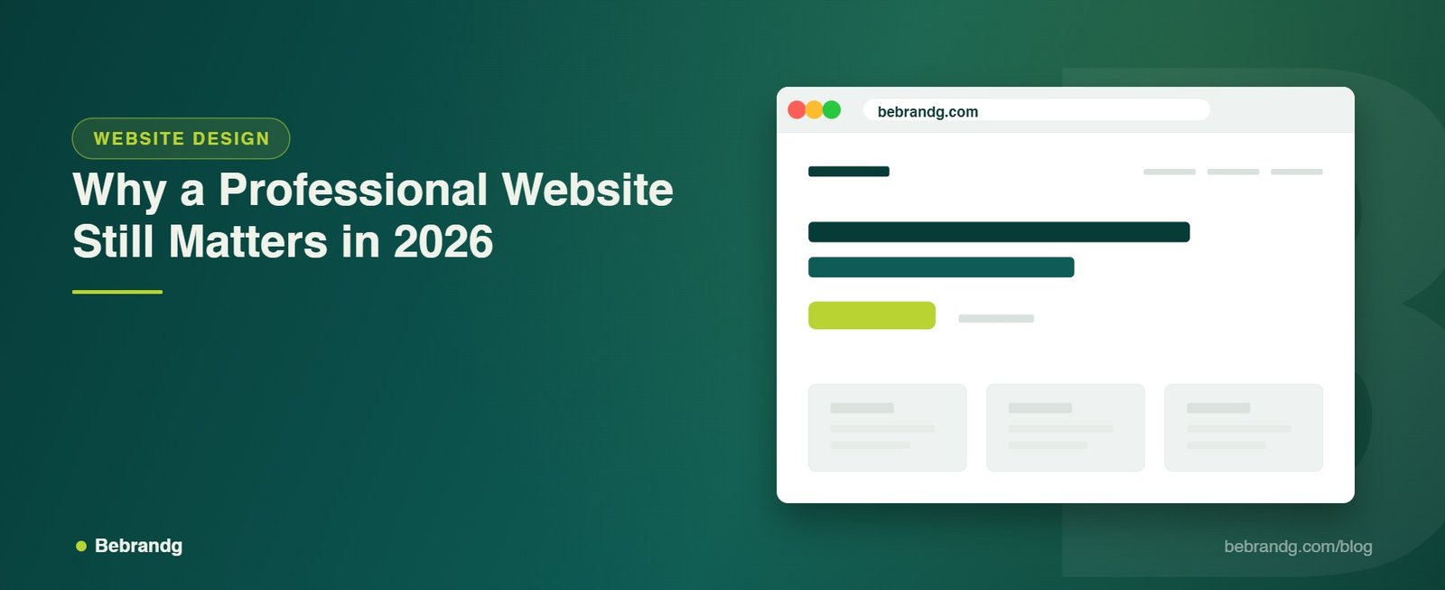 Bebrandg article about professional website