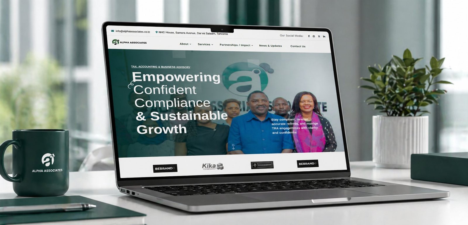 Bebrandg Alpha Associates Website Design Project preview