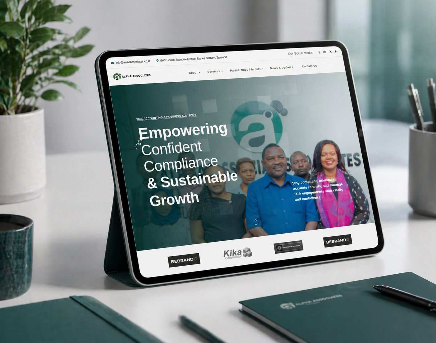 Bebrandg Alpha Associates Website Design Project preview