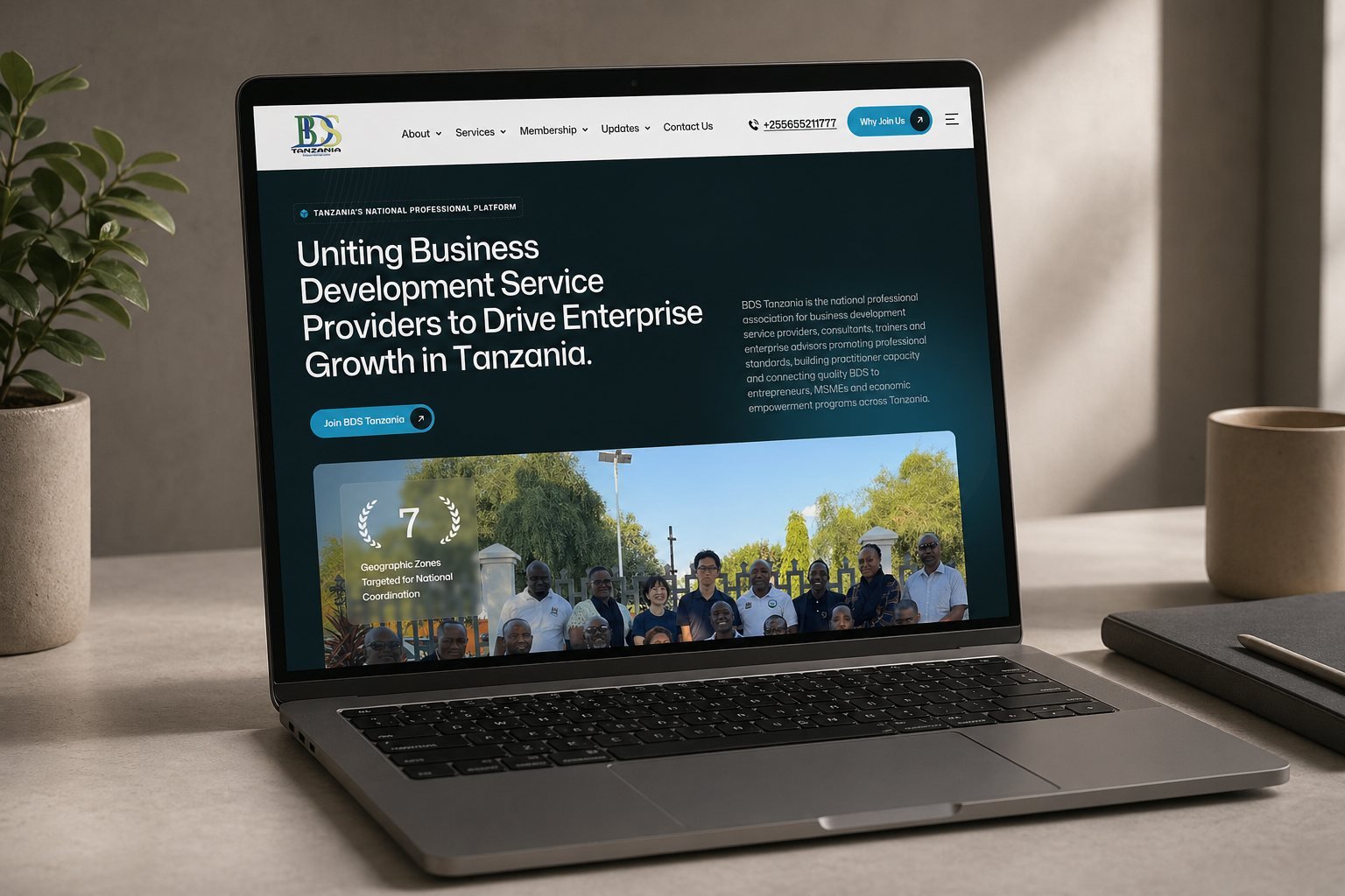 Bebrandg BDS Tanzania Organisation Website Project preview
