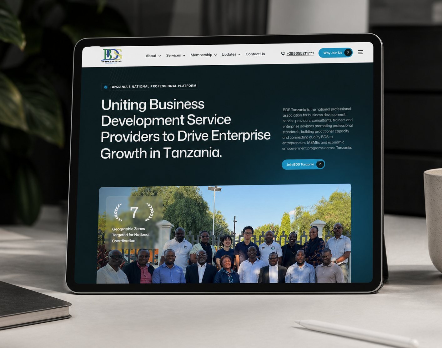 Bebrandg BDS Tanzania Organisation Website Project preview