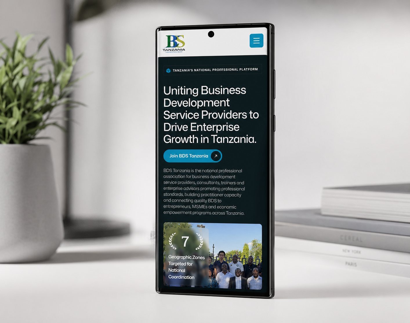 Bebrandg BDS Tanzania Organisation Website Project preview