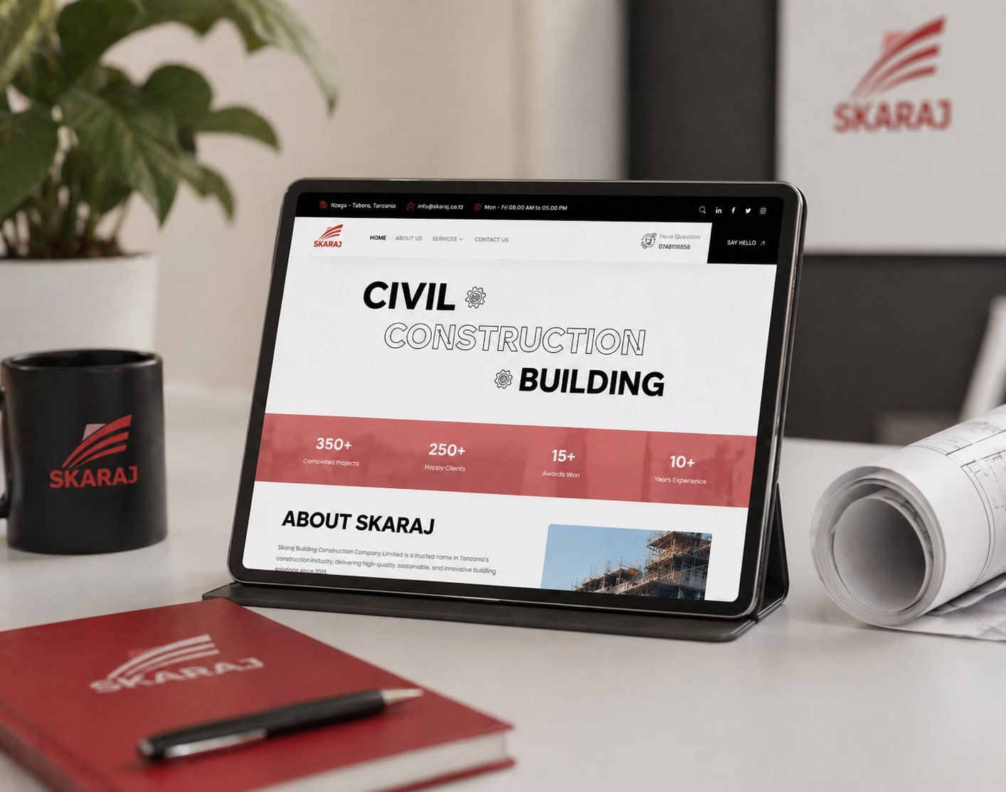 Bebrandg Skaraj Construction Website Project preview