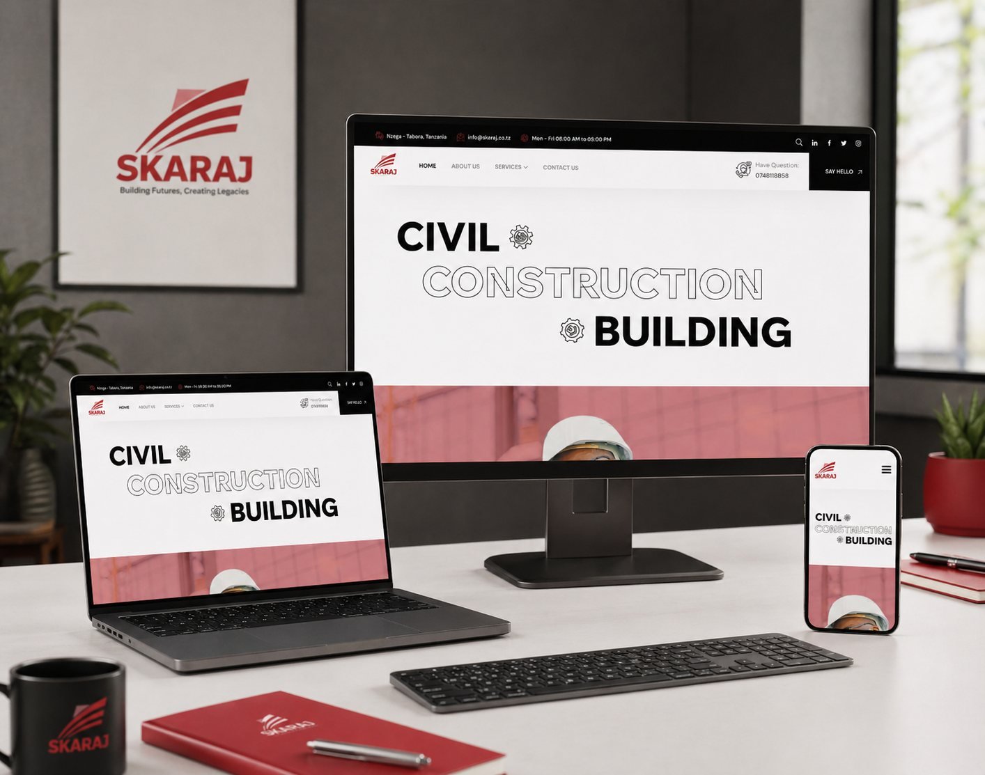 Bebrandg Skaraj Construction Website Project preview