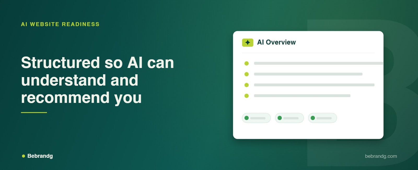 Bebrandg AI Website Readiness service visual