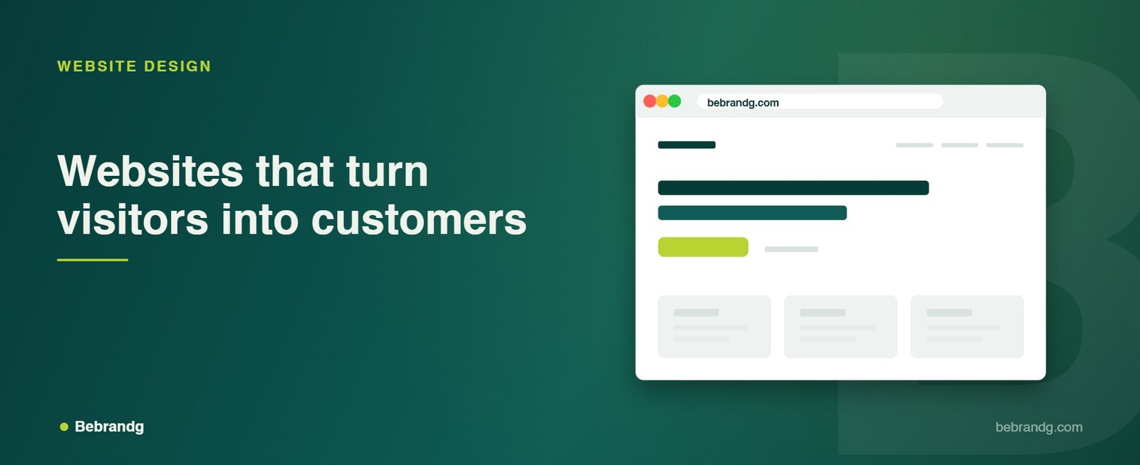 Bebrandg Website Design service visual
