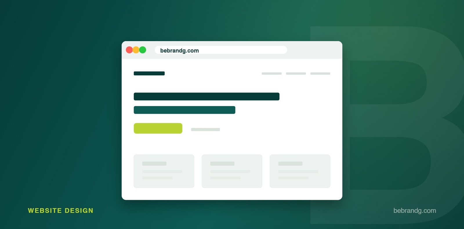 Bebrandg Website Design service visual